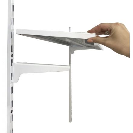 Полка РЭ_металл.усилен.ФОРТ ПУ-07W,д/стеллаж.систем 700x270 белый (701344)