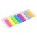 Закладки клейкие неоновые STAFF, 45х12 мм, 200 штук (8 цветов х 25 листов), на пластиковой линейке 12 см, 129356