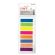 Закладки клейкие неоновые STAFF, 45х12 мм, 200 штук (8 цветов х 25 листов), на пластиковой линейке 12 см, 129356