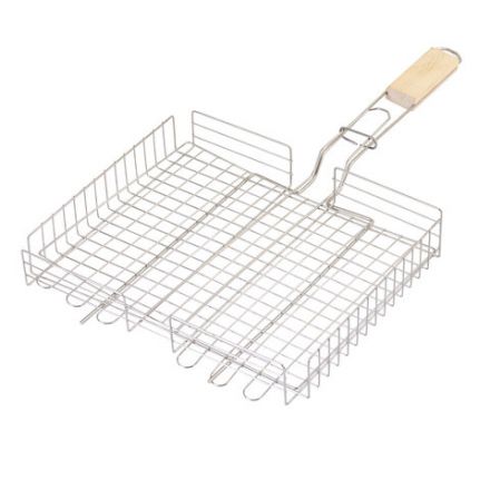 Решетка-гриль ГЛУБОКАЯ универсальная, размер 320х260 мм, глубина 50 мм, никелированное покрытие, РГК3НЭ