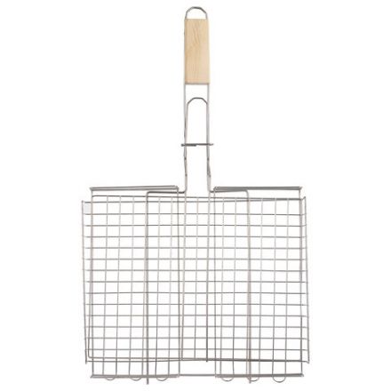 Решетка-гриль ГЛУБОКАЯ универсальная, размер 320х260 мм, глубина 50 мм, никелированное покрытие, РГК3НЭ