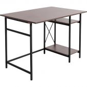 Стол компьютерный TI_Комус Онега 5/750Х1100 мет чер/ЛДСП ясень анкор темн