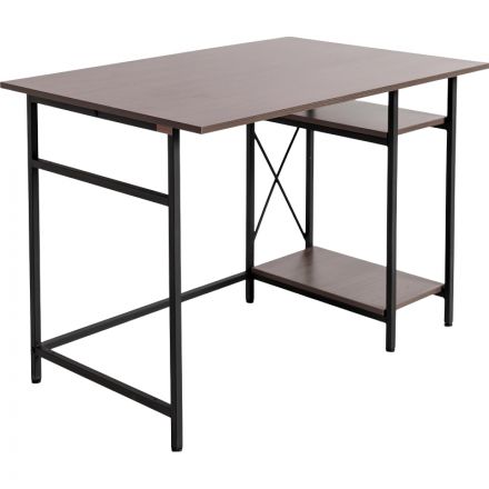 Стол компьютерный TI_Комус Онега 5/750Х1100 мет чер/ЛДСП ясень анкор темн