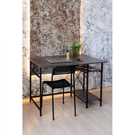 Стол компьютерный TI_Комус Онега 5/750Х1100 мет чер/ЛДСП ясень анкор темн