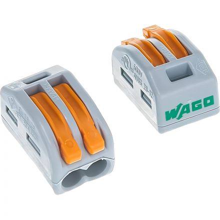 Клемма WAGO 222-412 (2х2,5мм2 с рычажком) уп.(50шт) бтп