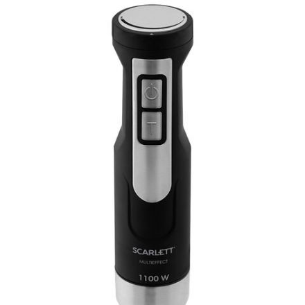 Блендер погружной SCARLETT SC-HB42F61, 1100 Вт, 25 скоростей, 3 насадки, стакан, черный Блендер погружной SCARLETT SC-HB42F61, 1100 Вт, 25 скоростей, 3 насадки, стакан, черный