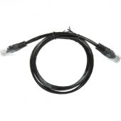 Патч-корд BigTech OPCC008 UTP CCA кат.5e/1м/литой/многожильный (черный)