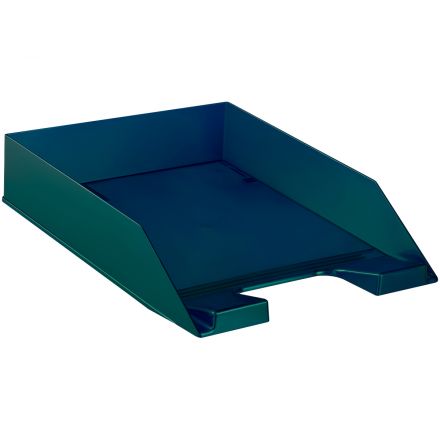 Лоток для бумаг горизонтальный СТАММ "Фаворит", зеленый "хамелеон"