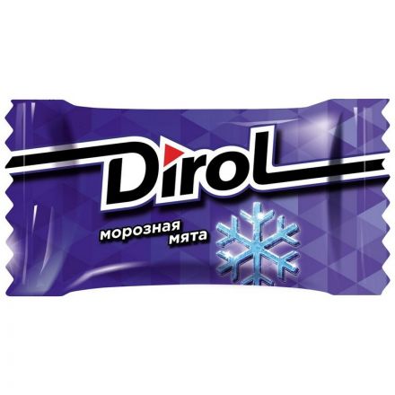 Жевательная резинка DIROL Морозная Мята 272г