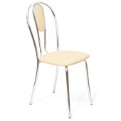 Стул для столовых UP_Венус М каркас хром, к/з бежевый Z21