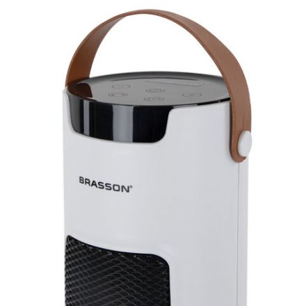 Тепловентилятор колонный керамический BRASSON BTH-26GR, 2000 Вт, 61 см, сенсор, 3 режима, 457782