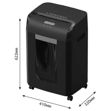 Уничтожитель (шредер) CACTUS CS-SH-15-30-2X15, 5 уровень секретности, фрагменты 2х15 мм, 15 листов, 30 л, CS-SH-15-302X15