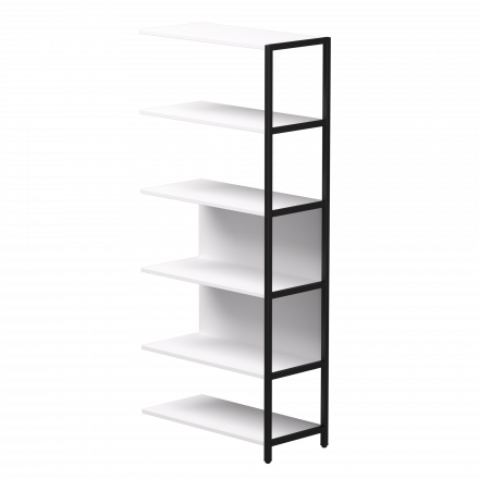 Полустеллаж металлический высокий Everprof EVO 805х385x1840 Белый/Черный