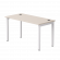 Стол прямой Everprof EVO на металлокаркасе 1380х670х755 мм Кашемир/Белый