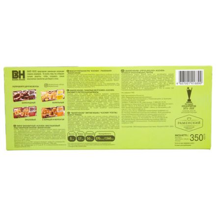 Пирог Фисташковый BAKER HOUSE Немецкий Kuchen 350 г, ш/к 16890