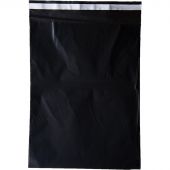 Корд курьерский пакет,без печати,без кармана,чер.,240х320+40,40мкм,100шт/уп