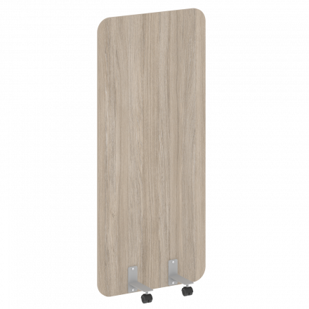 R-line Перегородка на металлических опорах, на роликах DP.R-80-180 Дуб аттик/Серый металл 800*18*1800 R-line Перегородка на металлических опорах, на роликах DP.R-80-180 Дуб аттик/Серый металл 800*18*1800