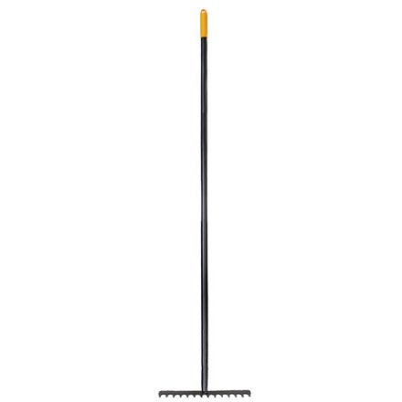 Грабли 14 зубьев цельнометаллические 35х10 см, ОБЩАЯ ДЛИНА 150 см, черенок сталь, RABBITEX (РАББИТЕКС) "LONG HANDLE", 700493