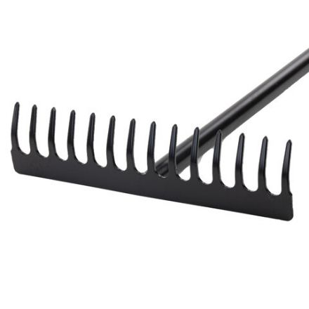 Грабли 14 зубьев цельнометаллические 35х10 см, ОБЩАЯ ДЛИНА 150 см, черенок сталь, RABBITEX (РАББИТЕКС) "LONG HANDLE", 700493