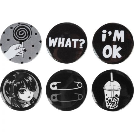 Набор значков Аниме Готика 38мм 6 шт Набор значков Аниме Готика 38мм 6 шт