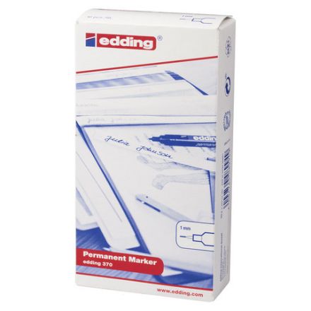 Маркер перманентный (нестираемый) EDDING "370", ЧЕРНЫЙ, круглый наконечник, 1 мм, E-370/1 Маркер перманентный (нестираемый) EDDING "370", ЧЕРНЫЙ, круглый наконечник, 1 мм, E-370/1
