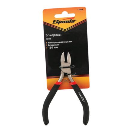 Бокорезы mini 130 мм, SPARTA, авторазжим, никелированные, 17824 Бокорезы mini 130 мм, SPARTA, авторазжим, никелированные, 17824