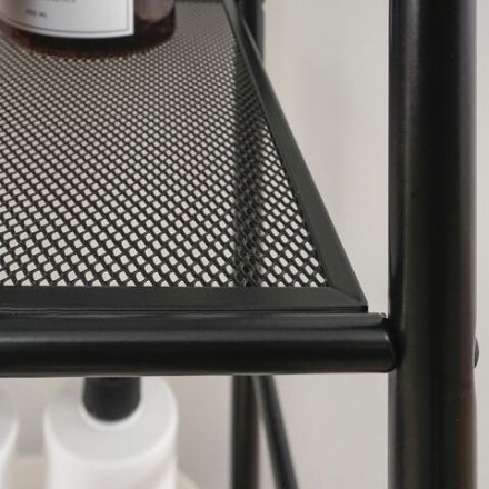 Стеллаж на металлокаркасе "Валенсия-25", 655х300х1555 мм, 5 полок, черный, СТВ25 Ч