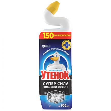 Средство для туалета Туалетный утенок "Супер сила. Видимый эффект", 900мл