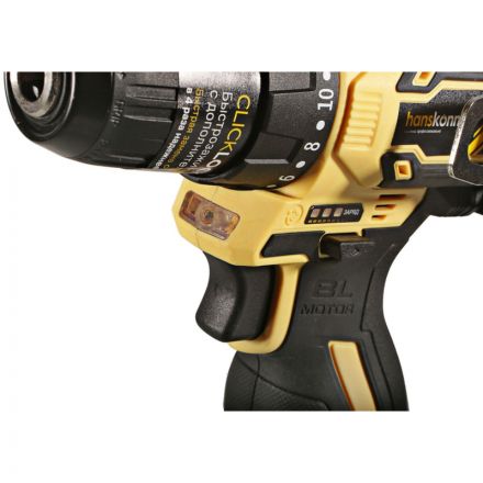 Дрель акк б/щ Hanskonner PLATINUM, 14, 4В, 45Нм, 2х2.0Ач, 10мм HCD1645BLC