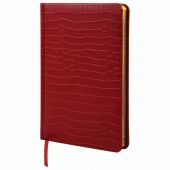 Ежедневник недатированный А5 138х213 мм BRAUBERG "Comodo" под кожу, 160 л., красный, 123840