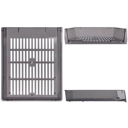 Лотки горизонтальные для бумаг, КОМПЛЕКТ 3 шт., 340х270х70 мм, тонированный серый, BRAUBERG "Office", 237257 Лотки горизонтальные для бумаг, КОМПЛЕКТ 3 шт., 340х270х70 мм, тонированный серый, BRAUBERG "Office", 237257