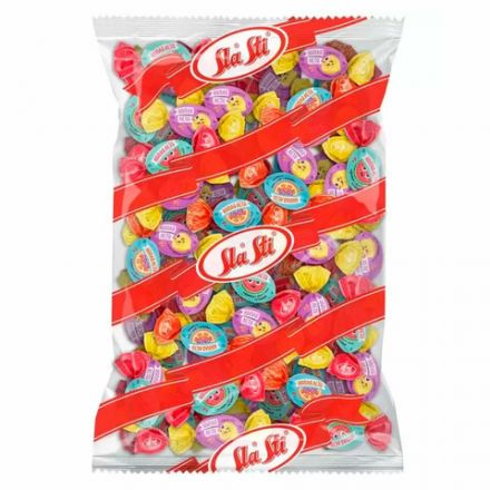 Карамель SLASTI "Капля лета" ассорти вкусов (абрикос, арбуз, лимон) с джемовой начинкой, 1000 г