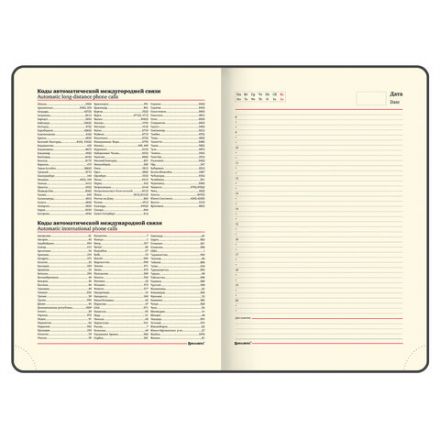 Ежедневник недатированный БОЛЬШОЙ ФОРМАТ 210х297 мм А4, BRAUBERG "Status", 160 л., темно-синий, 113359