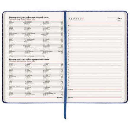 Ежедневник недатированный БОЛЬШОЙ ФОРМАТ 210х297 мм А4, BRAUBERG "Status", 160 л., темно-синий, 113359