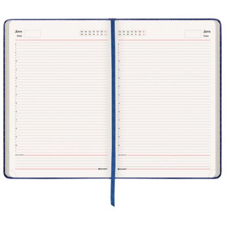 Ежедневник недатированный БОЛЬШОЙ ФОРМАТ 210х297 мм А4, BRAUBERG "Status", 160 л., темно-синий, 113359