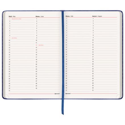 Ежедневник недатированный БОЛЬШОЙ ФОРМАТ 210х297 мм А4, BRAUBERG "Status", 160 л., темно-синий, 113359