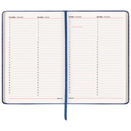 Ежедневник недатированный БОЛЬШОЙ ФОРМАТ 210х297 мм А4, BRAUBERG "Status", 160 л., темно-синий, 113359