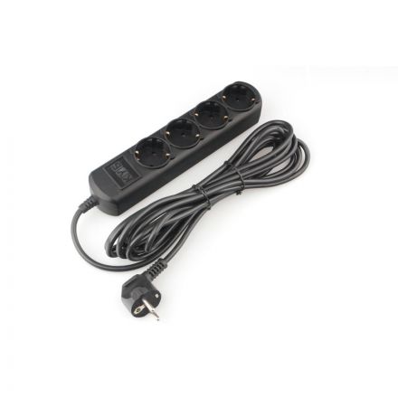 Удлинитель Power Cube 3м, 4р, без выкл., 10А черн. (PC-1B-3M)