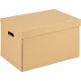 Короб архивный гофрокартон бежевый 480х325х295 мм (5 штук в упаковке)