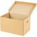 Короб архивный гофрокартон бежевый 480х325х295 мм (5 штук в упаковке)