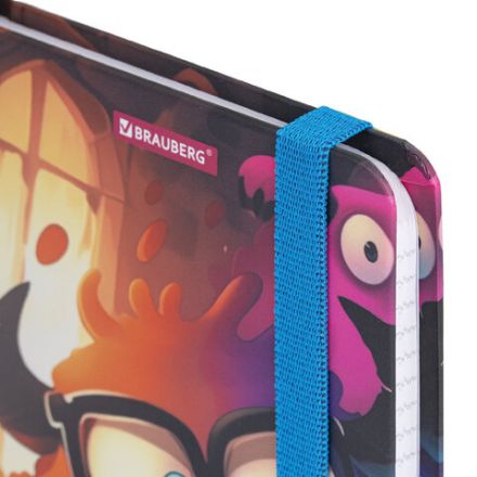 Блокнот с резинкой в клетку 96 л., МАЛЫЙ ФОРМАТ А6, 109х148 мм, BRAUBERG, кросс-серия "МОНСТРИКИ", 117001 Блокнот с резинкой в клетку 96 л., МАЛЫЙ ФОРМАТ А6, 109х148 мм, BRAUBERG, кросс-серия "МОНСТРИКИ", 117001