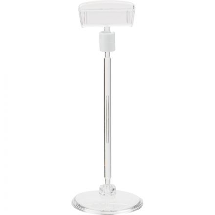 Ценникодержатель на круглой подставке со штангой, выс.10см, ш.38мм,10шт/уп