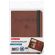 Обложка для паспорта и документов с защитой от считывания, 9 карманов, резинка, экокожа, коричневая, BRAUBERG, 238751