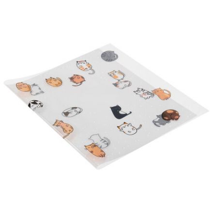 Обложки "CATS" для тетрадей и дневников, КОМПЛЕКТ 10 шт., ПЛОТНЫЕ, 210х350 мм, 110 мкм, FUNSTER (ФАНСТЕР), 274085