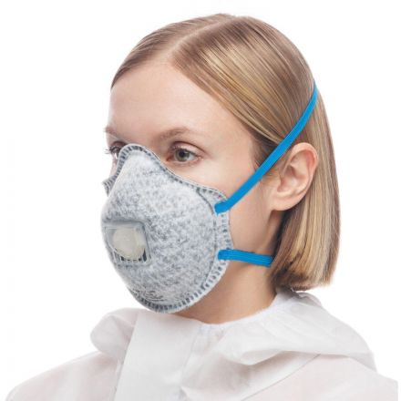 Полумаска фильтрующая UNIX Air 612V FFP2 R D/В0/Е0 3шт/уп