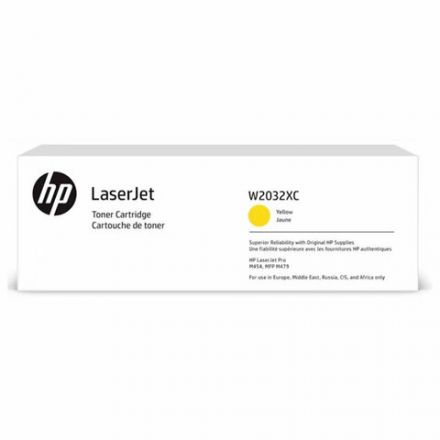 Картридж лазерный HP (W2032X) Color LaserJet M454dn/M479dw и др, №415X, желтый, оригинальный, ресурс 6000 страниц