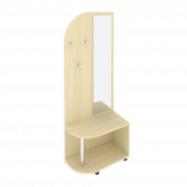 Light Вешалка с багажницей и зеркалом С-ВБЗ-80 Клён 800*400*2050 Light Вешалка с багажницей и зеркалом С-ВБЗ-80 Клён 800*400*2050