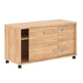 Тумба мобильная с дверью купе B 202.1 Дуб Бофорд 1200х500х660 BORN