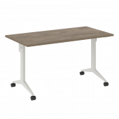 X-Pull Стол складной мобильный X.M-3.7 Тиквуд тёмный/Белый металл 1380*720*753 X-Pull Стол складной мобильный X.M-3.7 Тиквуд тёмный/Белый металл 1380*720*753