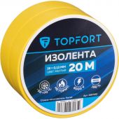 Изолента TOPFORT 19мм х 20м х 0,13мм желтый